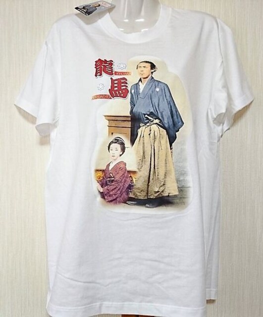 新品タグ付 坂本龍馬tシャツ 楢崎龍 前プリント ホワイトl 新品 中古のオークション モバオク