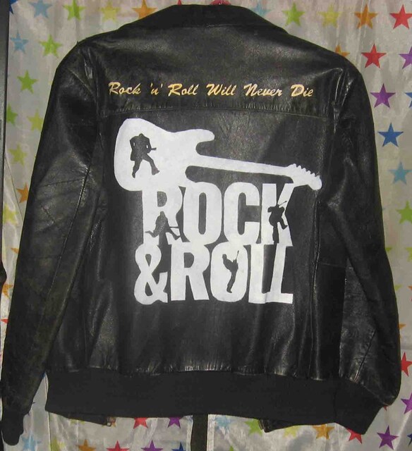 ロックンロール Rock N Roll 手描きペイント革ジャン 男性ファッション 新品 中古のオークション モバオク