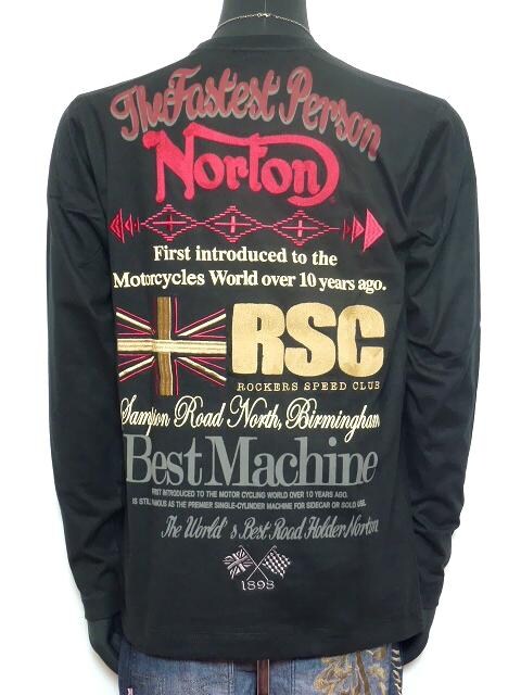 新品正規ノートンnorton3カラー刺繍ロンtアメカジバイカーl 男性ファッション 新品 中古のオークション モバオク