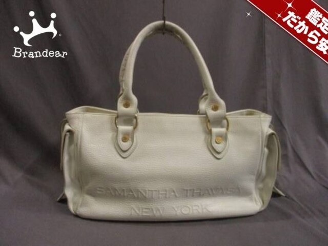 Samantha Thavasa New York サマンサタバサニューヨーク ハンドバッグ 白 合皮 新品 中古のオークション モバオク