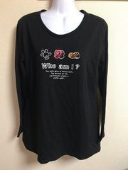 ★ベルメゾン ディズニー 黒×ロングカットソー LL★